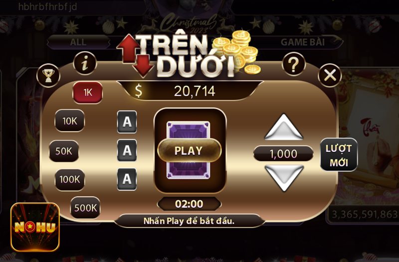 Baccarat NoHu - Các cửa cược phổ biến